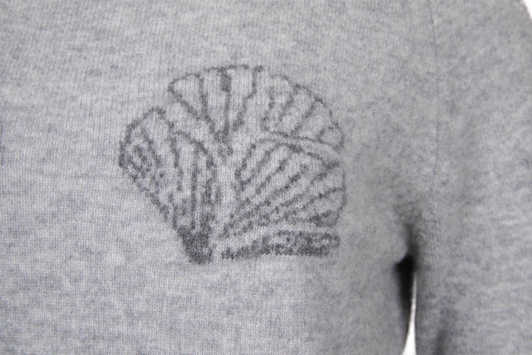 Close Up Detail Shot of Broken Shell Cashmere Intarsia by catnip and seaweed