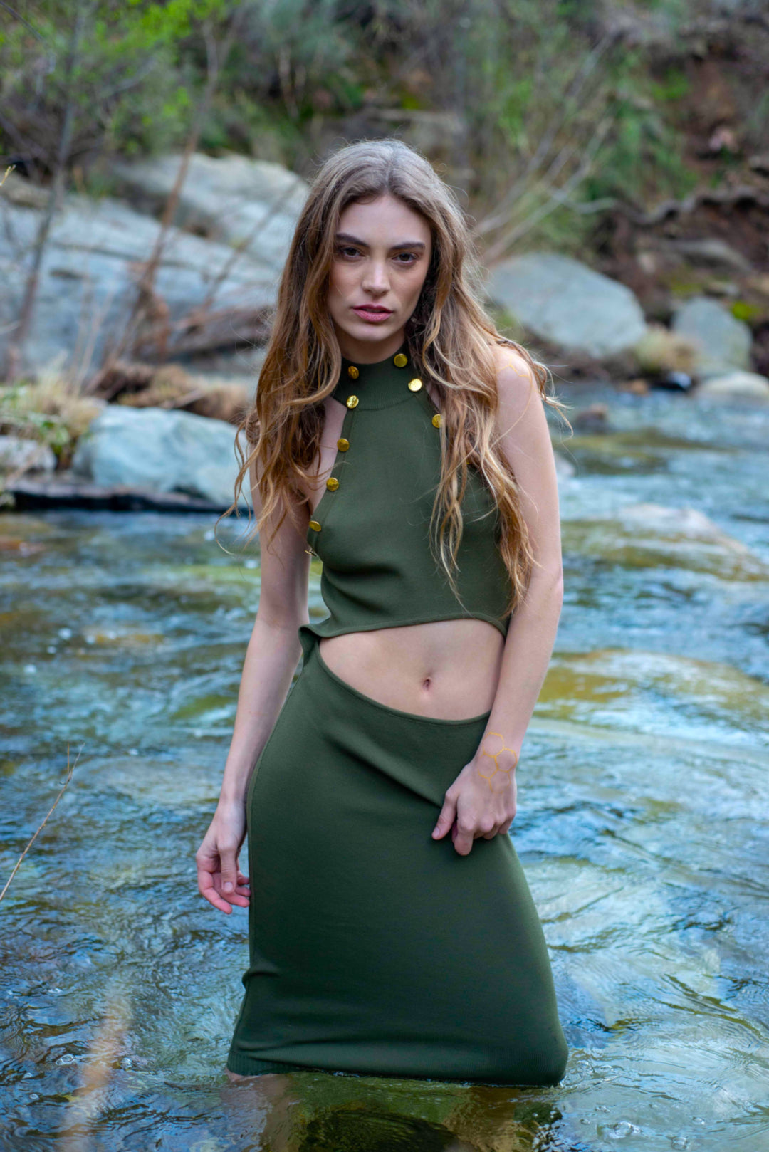 the dryad midi dress