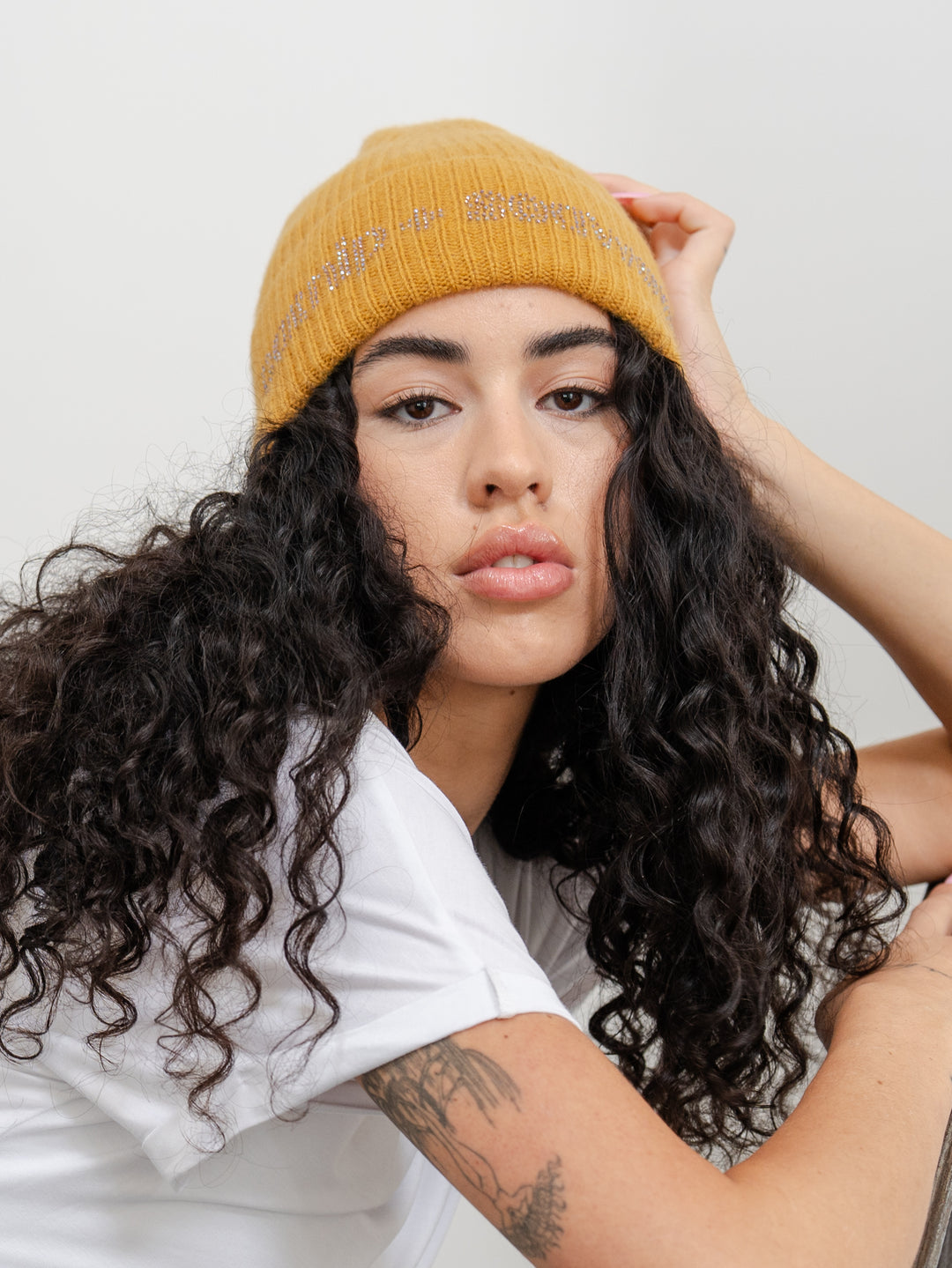 the cashmere honey lavender beanie