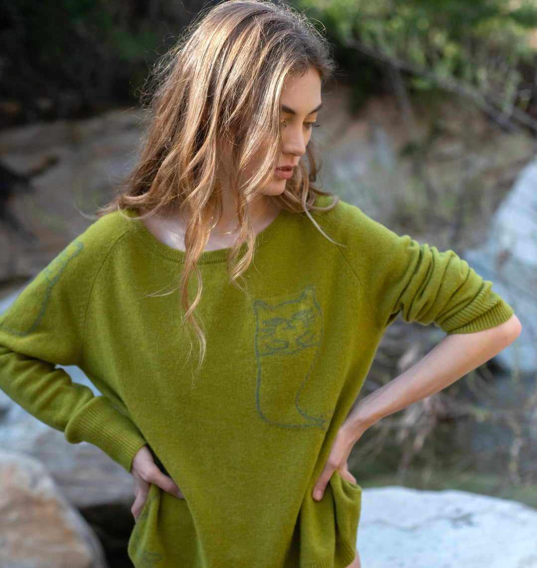 Nipsea Cashmere Sweater in Forest