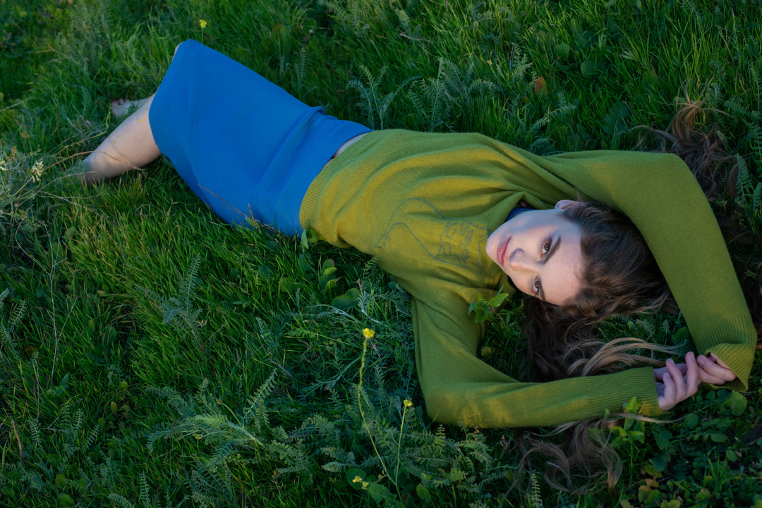 Nipsea Cashmere Sweater in Forest