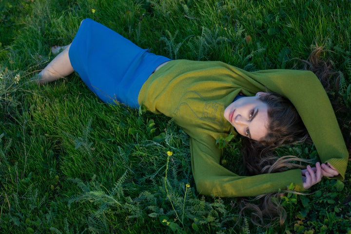 Nipsea Cashmere Sweater in Forest