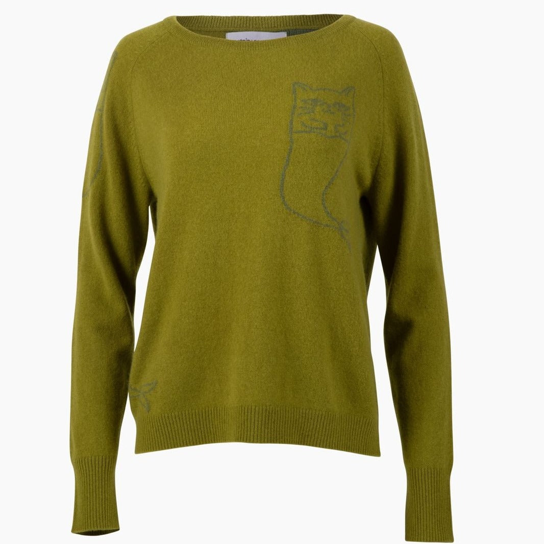 Nipsea Cashmere Sweater in Forest