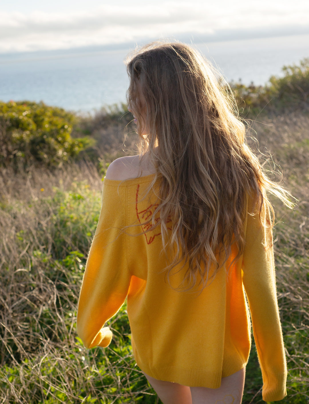 Nipsea Cashmere Sweater in Marigold