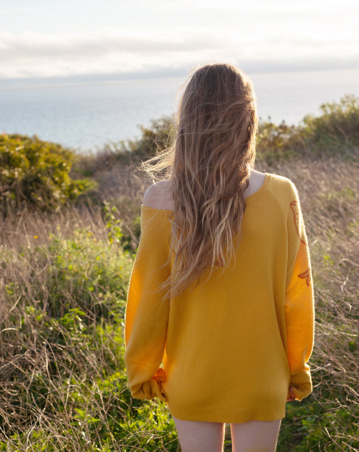 Nipsea Cashmere Sweater in Marigold