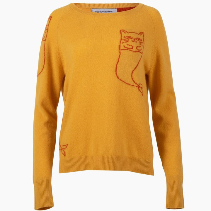 Nipsea Cashmere Sweater in Marigold